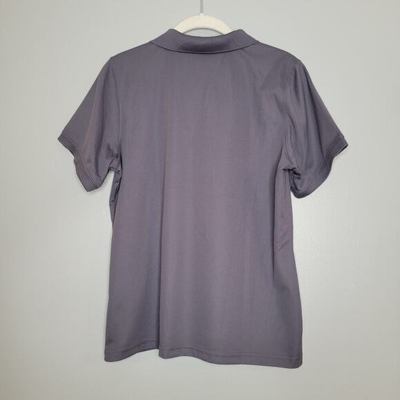 LL‎ Bean polo women's size M gray short sleeve tee AVG business casual outdoors - Picture 2 of 6